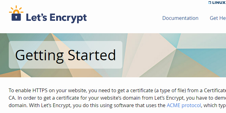 let's encrypt